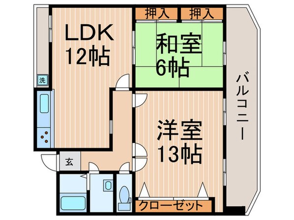 イデアール高辻の物件間取画像